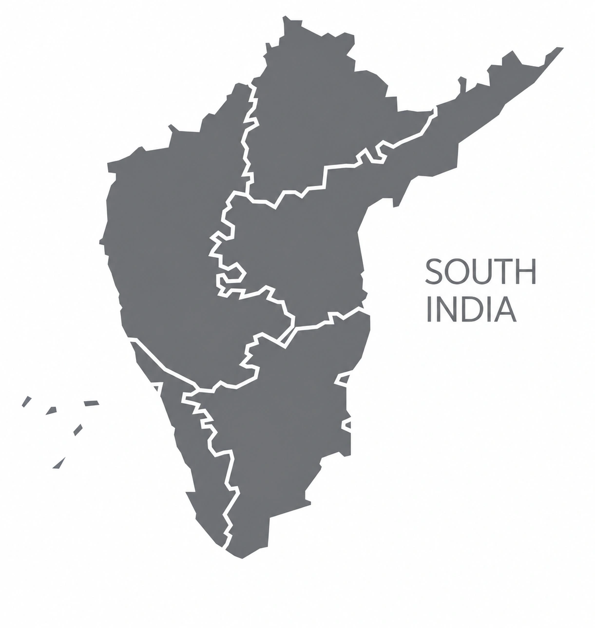 Map of South India